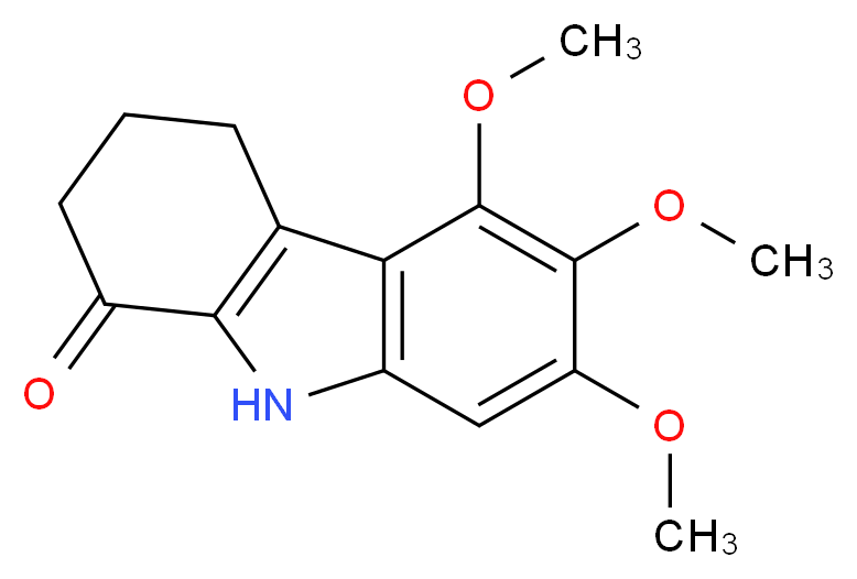 5,6,7-trimethoxy-2,3,4,9-tetrahydro-1H-carbazol-1-one_Molecular_structure_CAS_)
