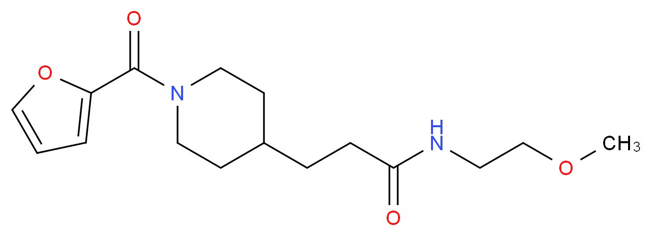 3-[1-(2-furoyl)-4-piperidinyl]-N-(2-methoxyethyl)propanamide_Molecular_structure_CAS_)