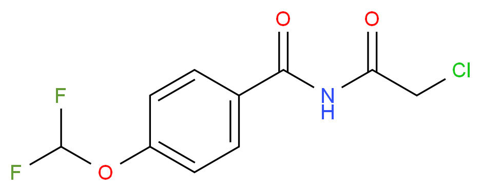 N-(2-Chloro-acetyl)-4-difluoromethoxy-benzamide_Molecular_structure_CAS_)