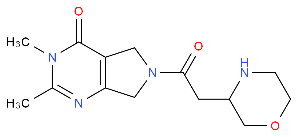 2,3-dimethyl-6-(3-morpholinylacetyl)-3,5,6,7-tetrahydro-4H-pyrrolo[3,4-d]pyrimidin-4-one_Molecular_structure_CAS_)