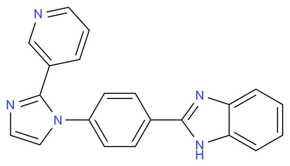2-[4-(2-pyridin-3-yl-1H-imidazol-1-yl)phenyl]-1H-benzimidazole_Molecular_structure_CAS_)
