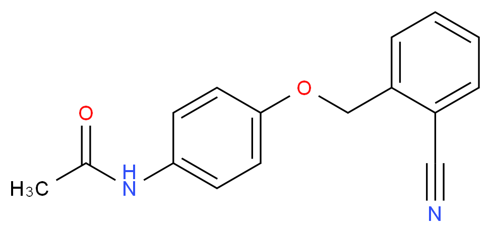 N-{4-[(2-Cyanobenzyl)oxy]phenyl}acetamide_Molecular_structure_CAS_)