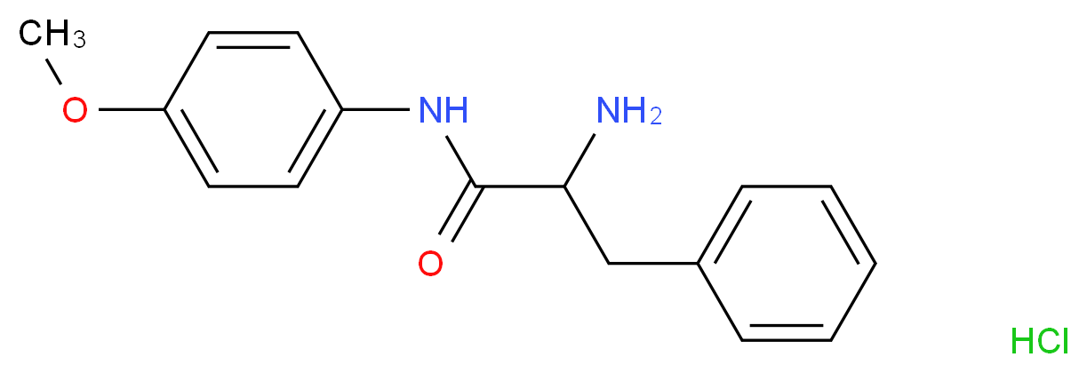 2-Amino-N-(4-methoxyphenyl)-3-phenylpropanamide hydrochloride_Molecular_structure_CAS_)