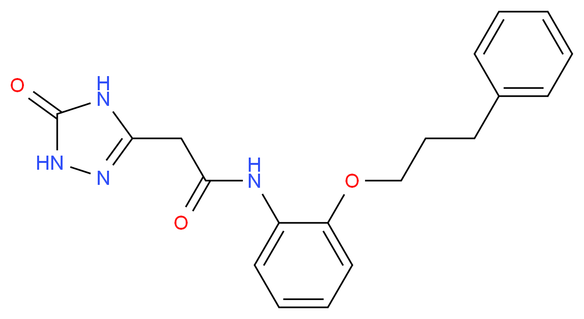 2-(5-oxo-4,5-dihydro-1H-1,2,4-triazol-3-yl)-N-[2-(3-phenylpropoxy)phenyl]acetamide_Molecular_structure_CAS_)