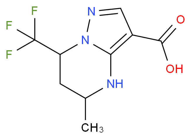 5-Methyl-7-trifluoromethyl-4,5,6,7-tetrahydro-pyrazolo[1,5-a]pyrimidine-3-carboxylic acid_Molecular_structure_CAS_)