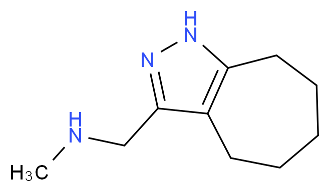 (1,4,5,6,7,8-hexahydrocyclohepta[c]pyrazol-3-ylmethyl)methylamine_Molecular_structure_CAS_910442-17-0)