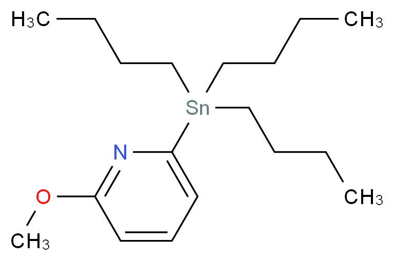 2-Methoxy-6-(tributylstannyl)pyridine_Molecular_structure_CAS_164014-94-2)
