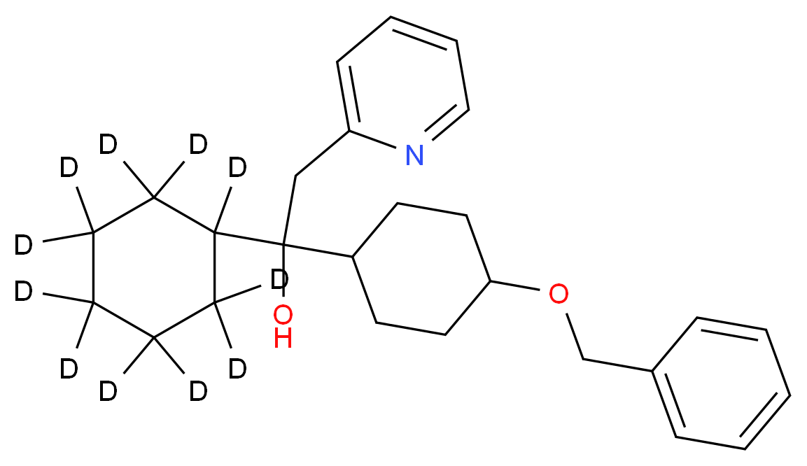 1-Cyclohexyl-1-(4-benzyloxycyclohexyl)-2-(2-pyridinyl)ethanol-d11(Mixture of Diastereomers)_Molecular_structure_CAS_1189891-05-1)