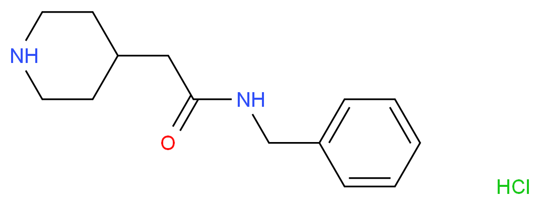 N-Benzyl-2-piperidin-4-ylacetamide hydrochloride_Molecular_structure_CAS_)