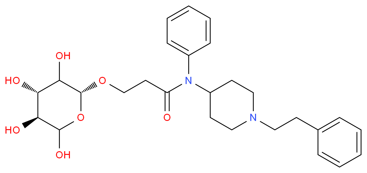 ω-Hydroxy Fentanyl O-β-D-Glucuronide _Molecular_structure_CAS_)