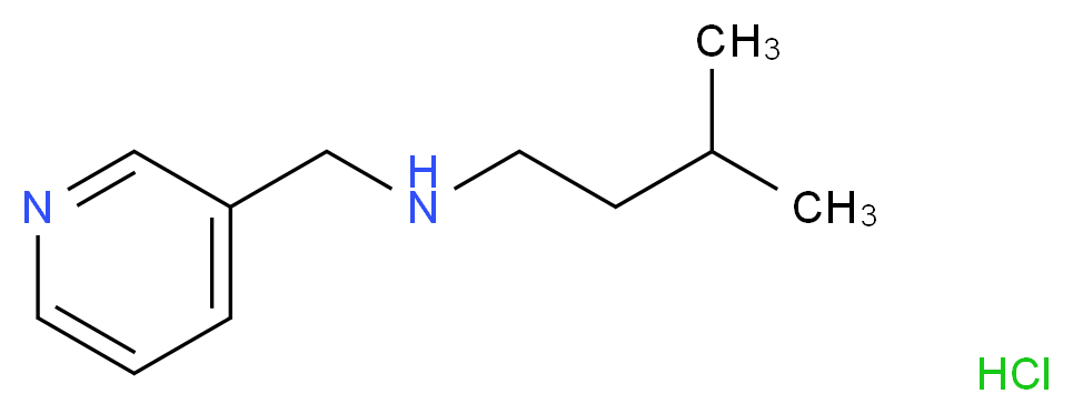 3-methyl-N-(pyridin-3-ylmethyl)butan-1-amine hydrochloride_Molecular_structure_CAS_)