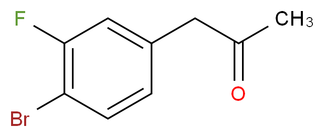 1-(4-bromo-3-fluorophenyl)propan-2-one_Molecular_structure_CAS_)