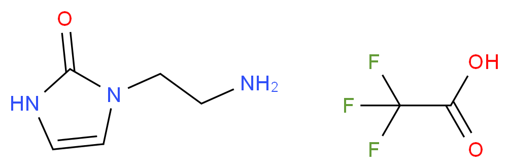 1-(2-aminoethyl)-2,3-dihydro-1H-imidazol-2-one; trifluoroacetic acid_Molecular_structure_CAS_)