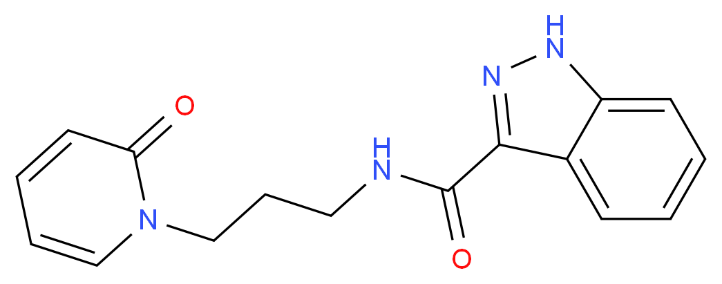 N-[3-(2-oxopyridin-1(2H)-yl)propyl]-1H-indazole-3-carboxamide_Molecular_structure_CAS_)