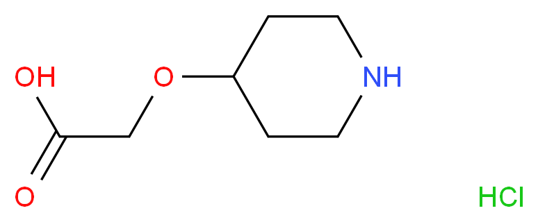 2-(piperidin-4-yloxy)acetic acid hydrochloride_Molecular_structure_CAS_)