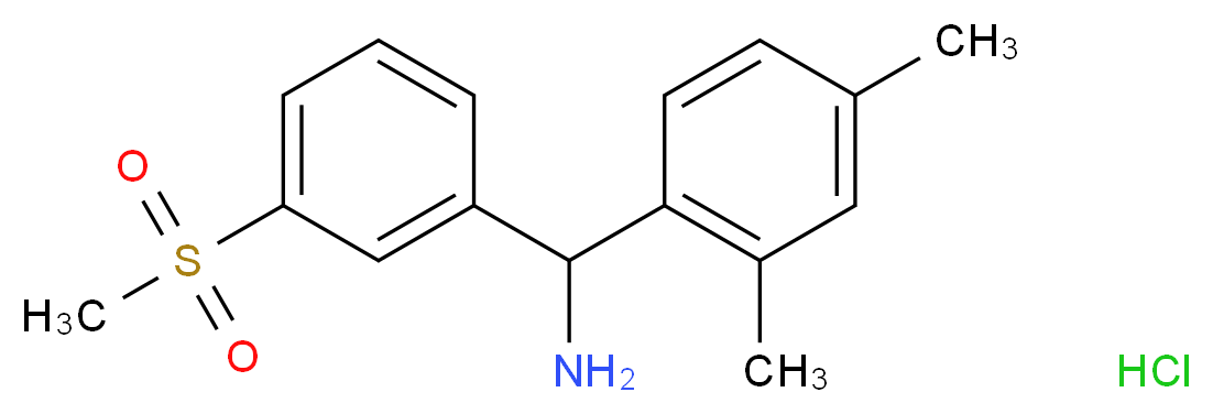 (2,4-dimethylphenyl)(3-methanesulfonylphenyl)methanamine hydrochloride_Molecular_structure_CAS_)