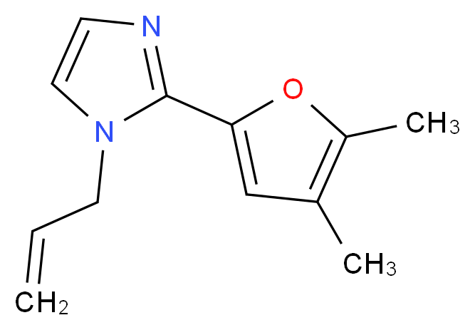 1-allyl-2-(4,5-dimethyl-2-furyl)-1H-imidazole_Molecular_structure_CAS_)