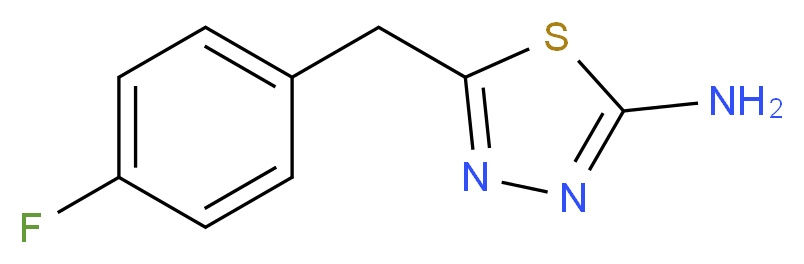 5-(4-fluorobenzyl)-1,3,4-thiadiazol-2-amine_Molecular_structure_CAS_)