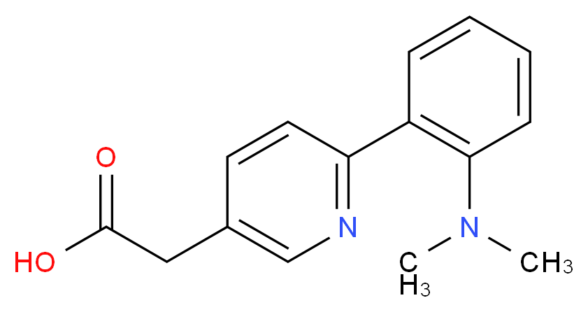 {6-[2-(dimethylamino)phenyl]pyridin-3-yl}acetic acid_Molecular_structure_CAS_)