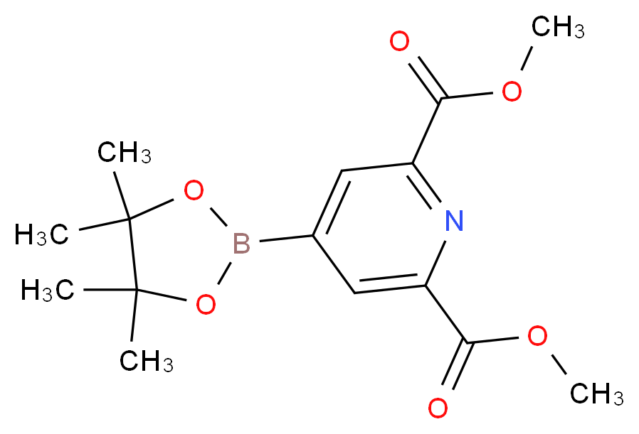 Dimethyl 4-(4,4,5,5-tetramethyl-1,3,2-dioxaborolan-2-yl)pyridine-2,6-dicarboxylate_Molecular_structure_CAS_741709-66-0)