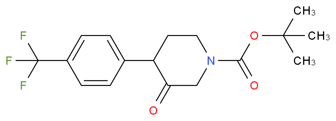 tert-butyl 3-oxo-4-[4-(trifluoromethyl)phenyl]piperidine-1-carboxylate_Molecular_structure_CAS_)