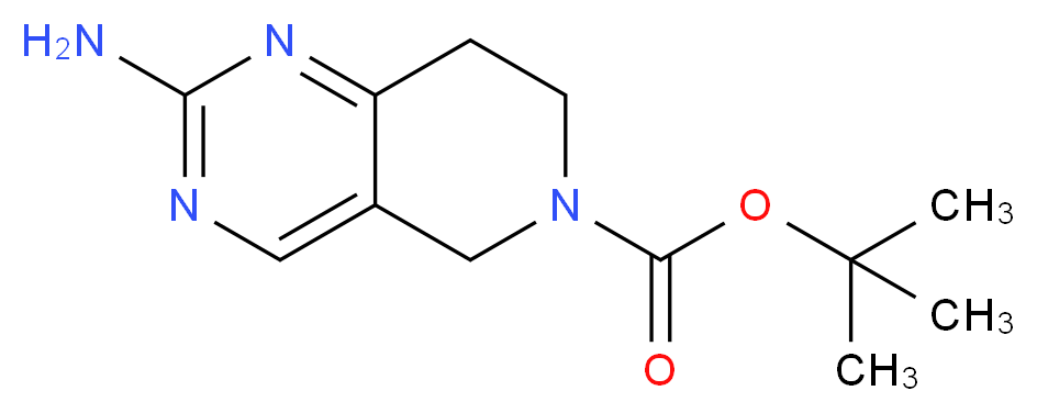 tert-butyl 2-amino-5H,6H,7H,8H-pyrido[4,3-d]pyrimidine-6-carboxylate_Molecular_structure_CAS_)
