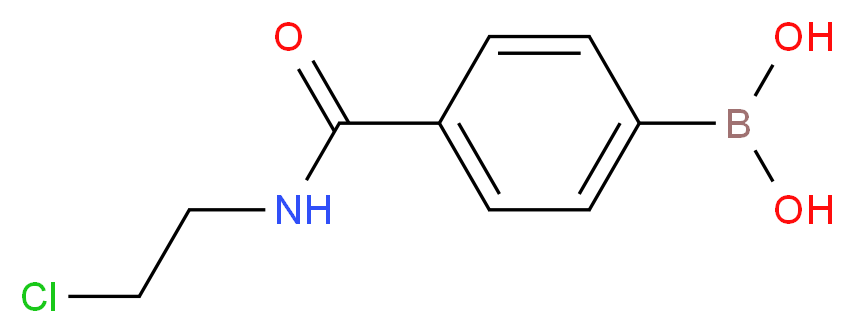 4-(2-Chloroethylcarbamoyl)benzeneboronic acid_Molecular_structure_CAS_874460-05-6)