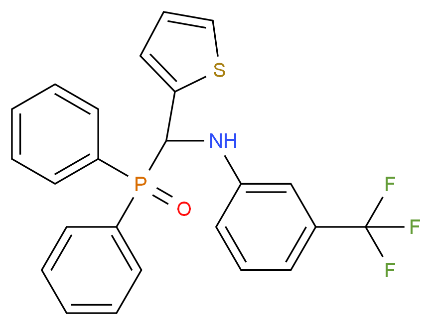 N1-[(Diphenylphosphoryl)(thien-2-yl)methyl]-3-(trifluoromethyl)aniline_Molecular_structure_CAS_)