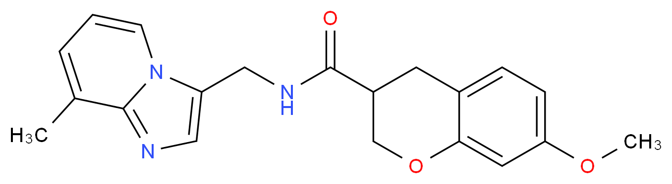 7-methoxy-N-[(8-methylimidazo[1,2-a]pyridin-3-yl)methyl]chromane-3-carboxamide_Molecular_structure_CAS_)
