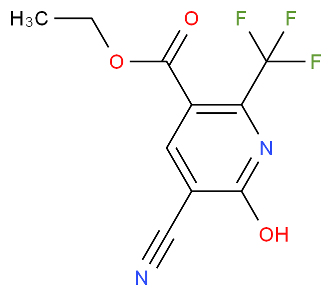Ethyl 5-cyano-6-hydroxy-2-(trifluoromethyl)nicotinate_Molecular_structure_CAS_)