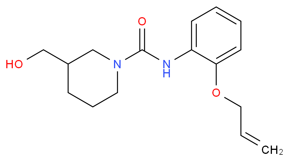 N-[2-(allyloxy)phenyl]-3-(hydroxymethyl)piperidine-1-carboxamide_Molecular_structure_CAS_)