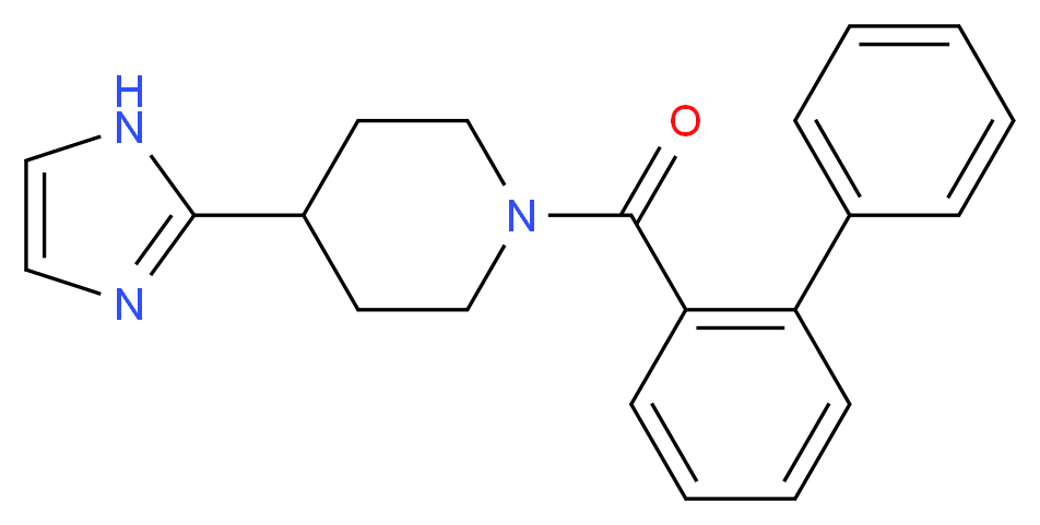 1-(2-biphenylylcarbonyl)-4-(1H-imidazol-2-yl)piperidine_Molecular_structure_CAS_)