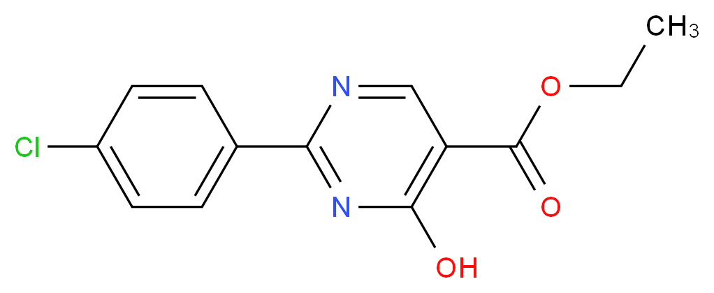 ethyl 2-(4-chlorophenyl)-4-hydroxypyrimidine-5-carboxylate_Molecular_structure_CAS_56406-33-8)