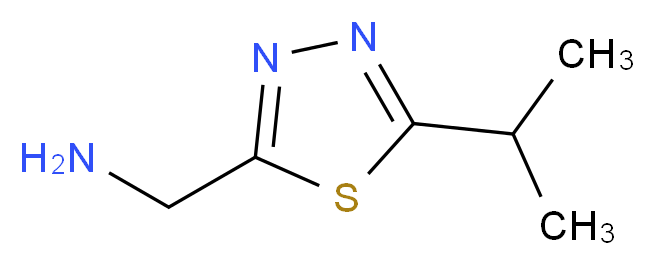 [5-(propan-2-yl)-1,3,4-thiadiazol-2-yl]methanamine_Molecular_structure_CAS_)