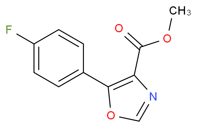 Methyl 5-(4-fluorophenyl)oxazole-4-carboxylate_Molecular_structure_CAS_89204-90-0)