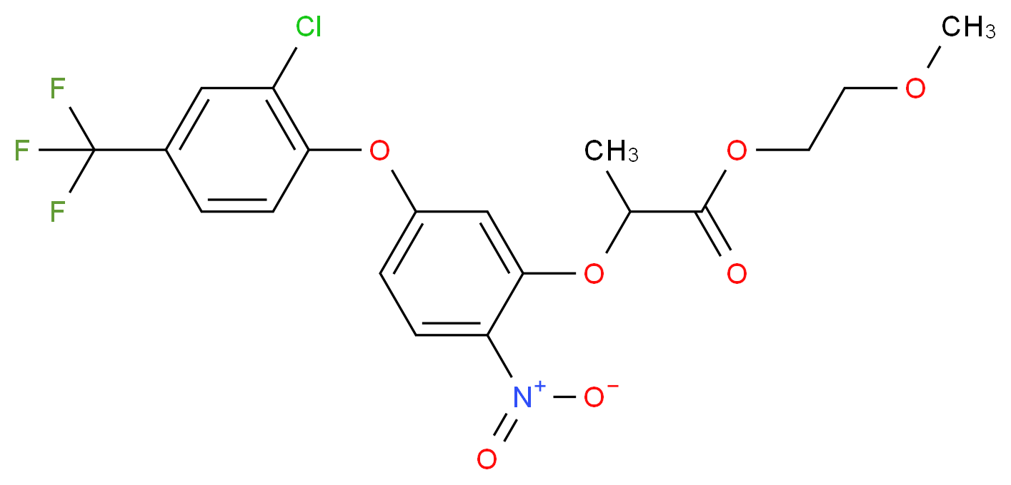 2-Methoxyethyl 2-{5-[2-chloro-4-(trifluoromethyl)-phenoxy]-2-nitrophenoxy}propanoate_Molecular_structure_CAS_)