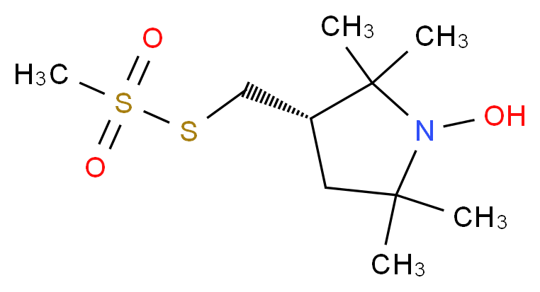 (-)-(1-Oxyl-2,2,5,5-tetramethylpyrrolidin-3-yl)methyl Methanethiosulfonate_Molecular_structure_CAS_681034-15-1)
