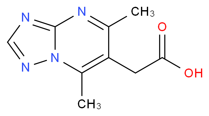 2-(5,7-Dimethyl-[1,2,4]triazolo[1,5-a]pyrimidin-6-yl)acetic acid_Molecular_structure_CAS_851116-20-6)