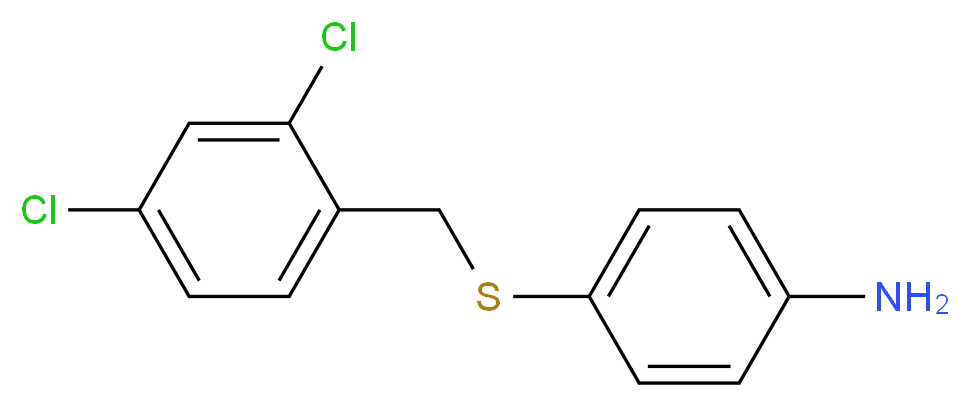 4-[(2,4-Dichlorobenzyl)sulfanyl]aniline_Molecular_structure_CAS_)