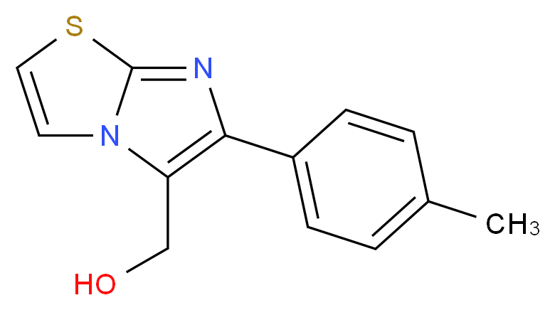 [6-(4-Methylphenyl)imidazo[2,1-b][1,3]thiazol-5-yl]methanol_Molecular_structure_CAS_82588-60-1)