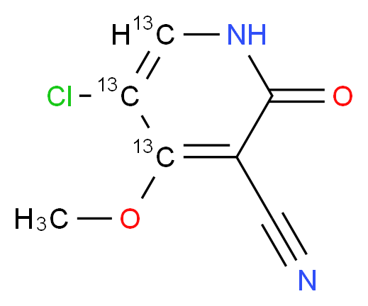3-Cyano Gimeracil-13C3 Methyl Ether_Molecular_structure_CAS_)