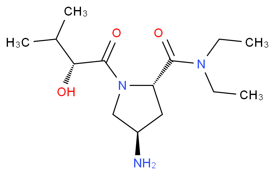 (4R)-4-amino-N,N-diethyl-1-[(2R)-2-hydroxy-3-methylbutanoyl]-L-prolinamide_Molecular_structure_CAS_)