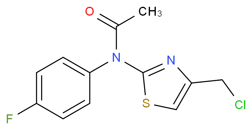 N-[4-(chloromethyl)-1,3-thiazol-2-yl]-N-(4-fluorophenyl)acetamide_Molecular_structure_CAS_)