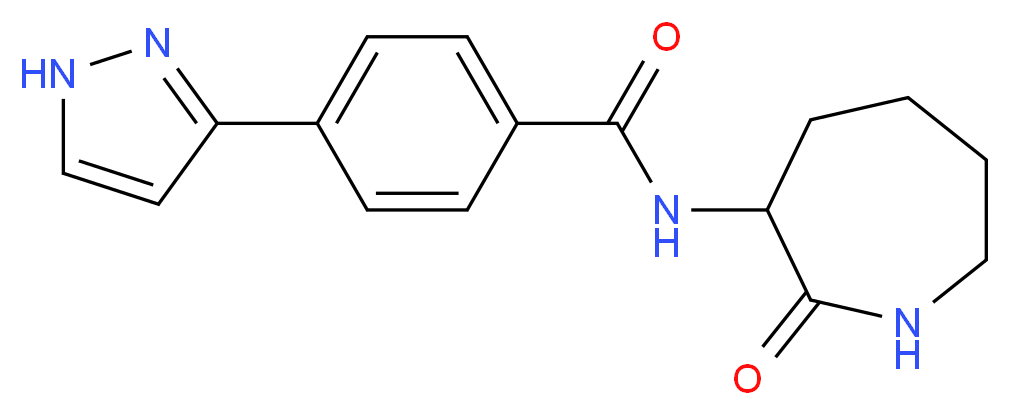 N-(2-oxoazepan-3-yl)-4-(1H-pyrazol-3-yl)benzamide_Molecular_structure_CAS_)
