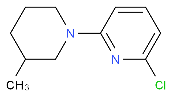 1-(6-Chloro-2-pyridinyl)-3-methylpiperidine_Molecular_structure_CAS_)