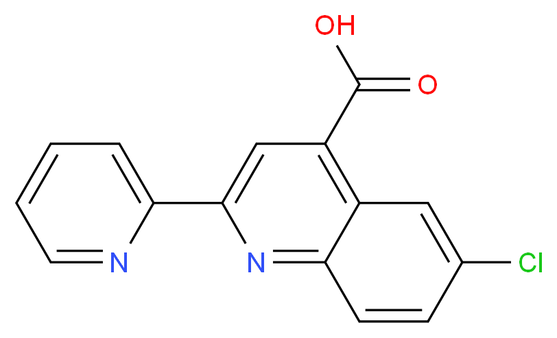 6-Chloro-2-pyridin-2-ylquinoline-4-carboxylic acid_Molecular_structure_CAS_667412-62-6)