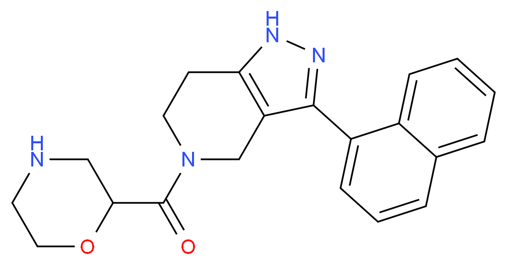 5-(morpholin-2-ylcarbonyl)-3-(1-naphthyl)-4,5,6,7-tetrahydro-1H-pyrazolo[4,3-c]pyridine_Molecular_structure_CAS_)