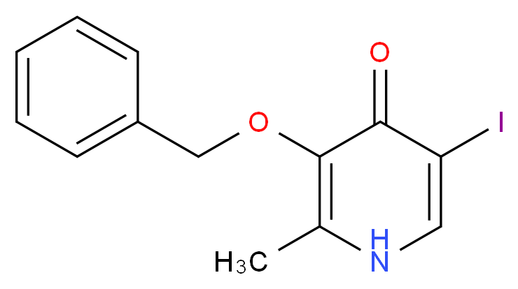 3-(Benzyloxy)-5-iodo-2-methyl-4(1H)-pyridinone_Molecular_structure_CAS_)
