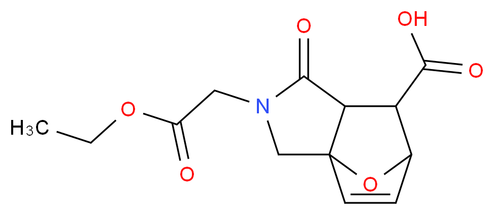 3-Ethoxycarbonylmethyl-4-oxo-10-oxa-3-aza-tricyclo[5.2.1.0*1,5*]dec-8-ene-6-carboxylic acid_Molecular_structure_CAS_436811-04-0)