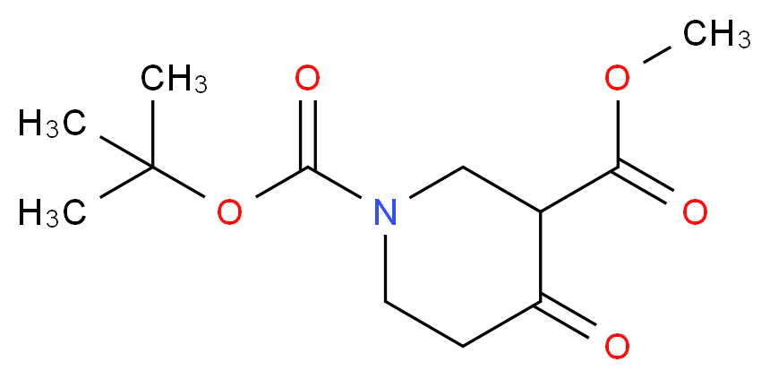1-tert-Butyl 3-methyl 4-oxopiperidine-1,3-dicarboxylate_Molecular_structure_CAS_161491-24-3)